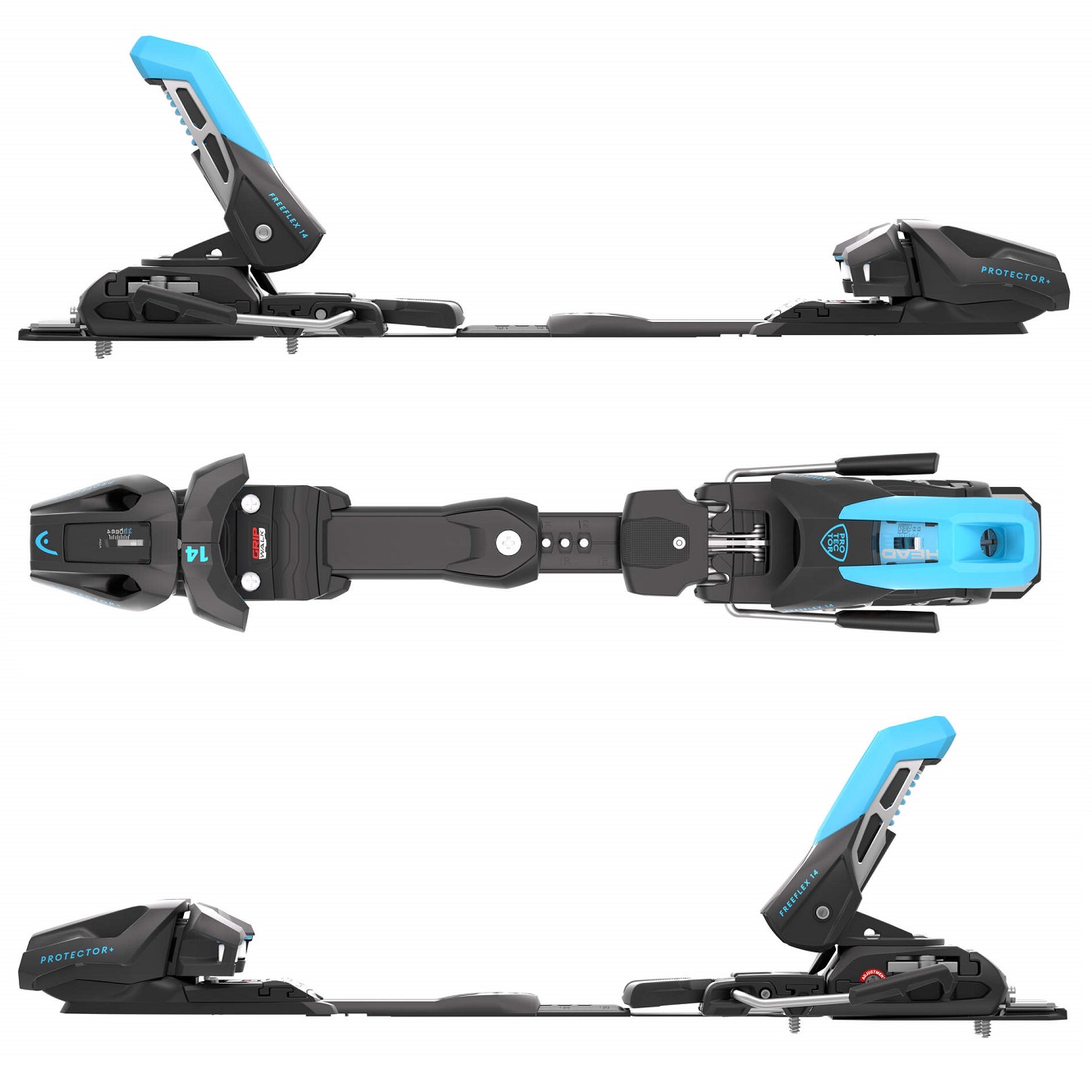Крепления горнолыжные Head PROTECTOR+ FREEFLEX 14 GW [R-85] m.bk/sp.bl
