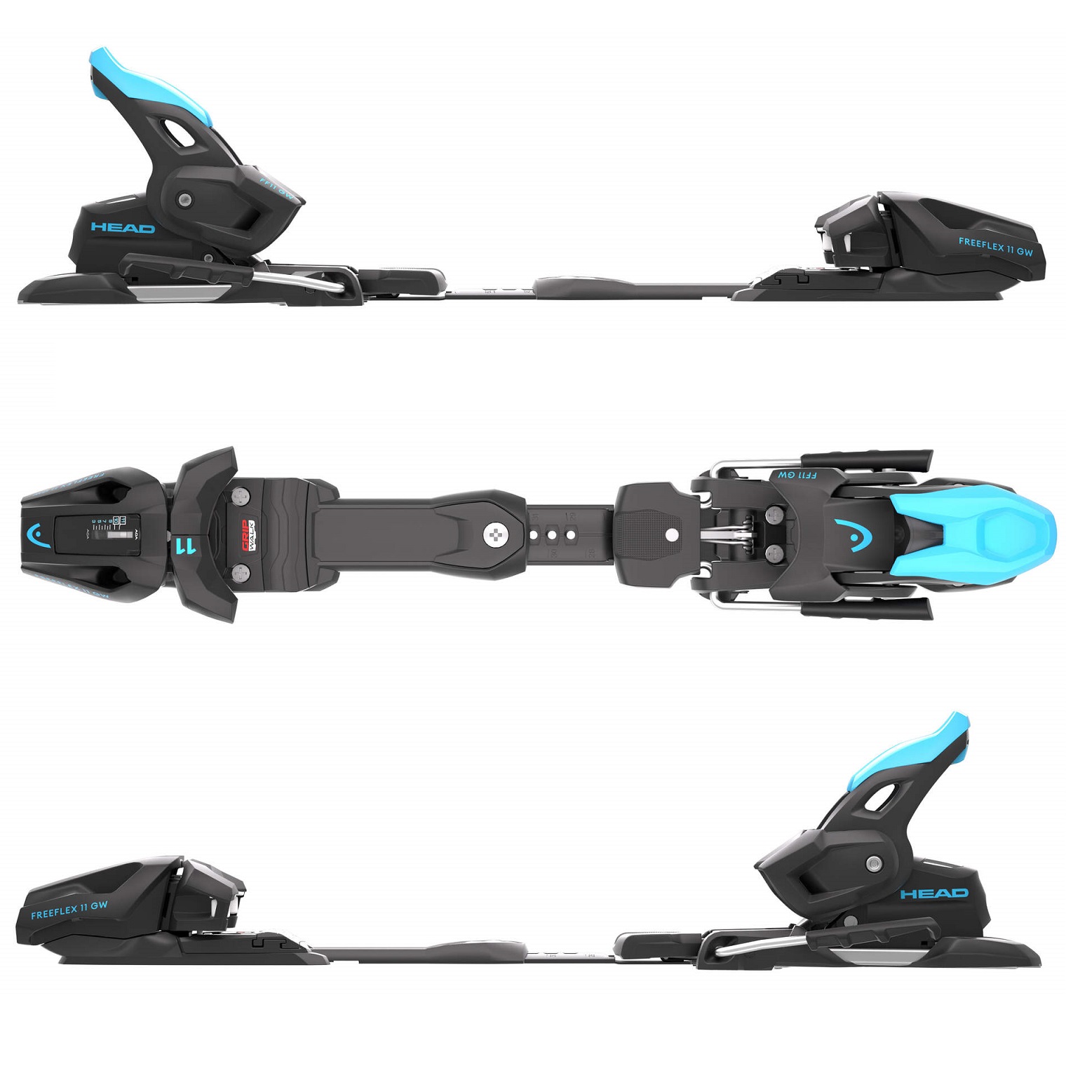 Крепления горнолыжные Head FREEFLEX 11 GW [D-85] m.bk/sp.bl