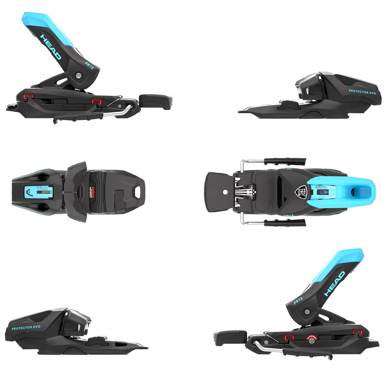 Крепления горнолыжные Head PROTECTOR EVO PR 13 GW [P-85] m.bk/sp.bl