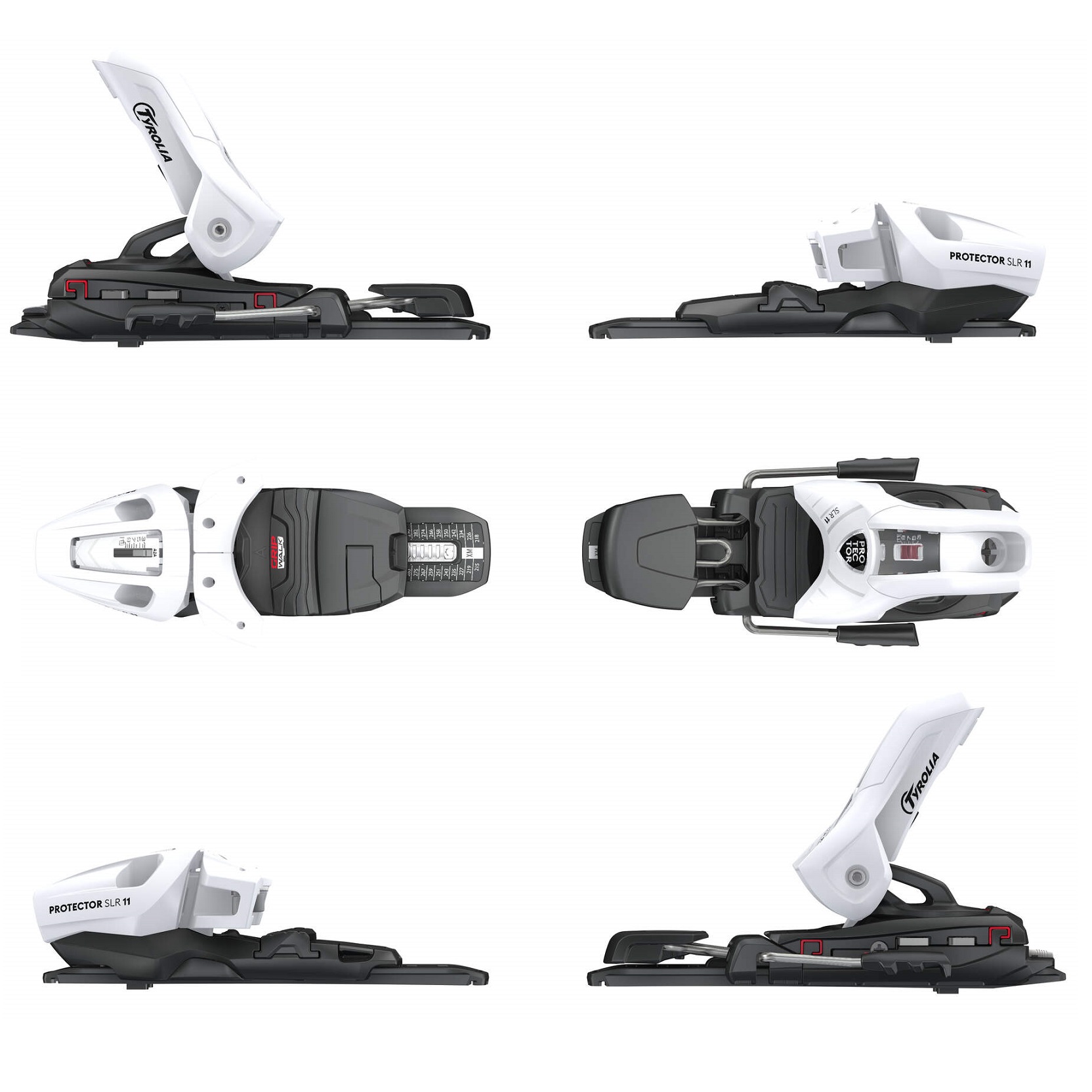 Крепления горнолыжные PROTECTOR SLR 11 GW SET BR.80[N] m.wh