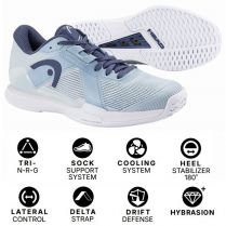 Теннисная обувь Head SPRINT PRO 4.0 Women LBDB - 28 см (Eur. 43)