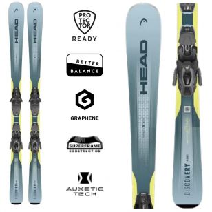 Горные лыжи Head DISCOVERY 74 Sport AM BB-PR bl/yw – 156 см