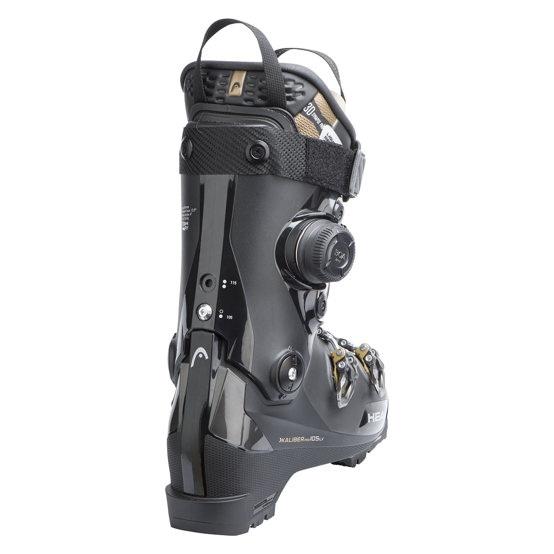 Горнолыжные ботинки Head KALIBER PRO 105 W LV GW BOA black/gold