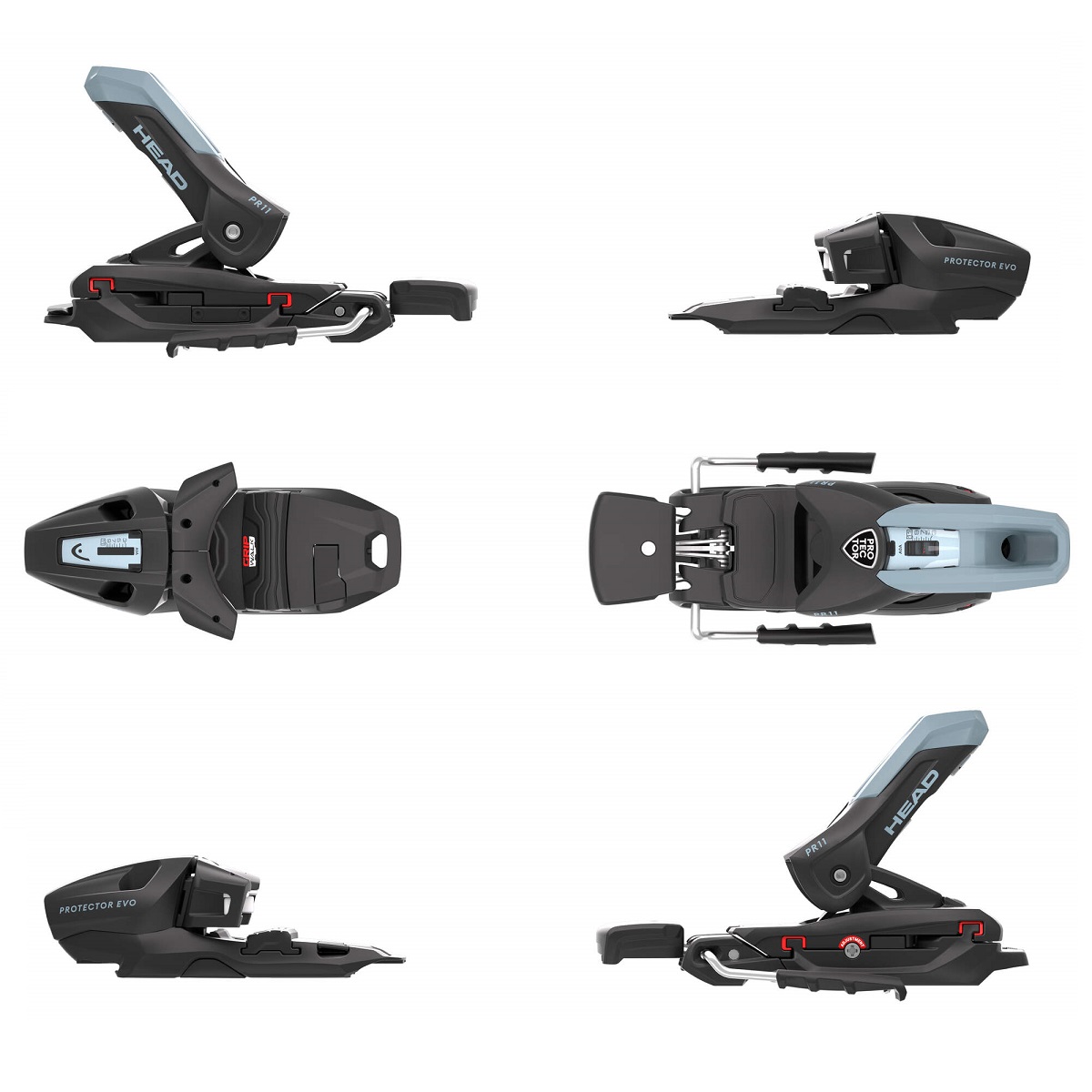 Крепления горнолыжные Head PROTECTOR EVO PR 11 GW [P-85] m.bk/li.bl