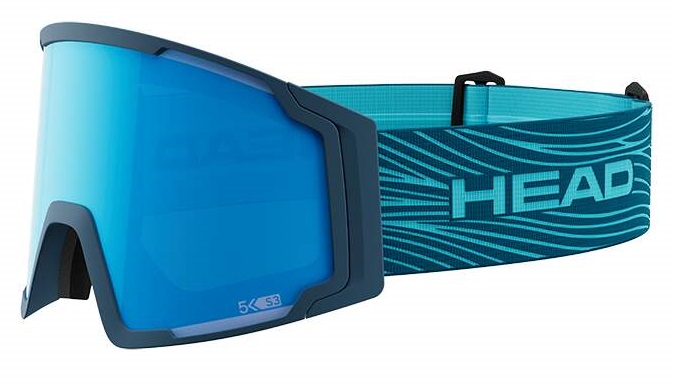 Маска Head NEVES PRO 5K RACE blue petrol с дополнительной линзой S1+S3 - размер L