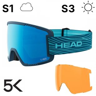 Маска Head CONTEX PRO 5K RACE blue petrol с дополнительной линзой S1+S3 - размер L