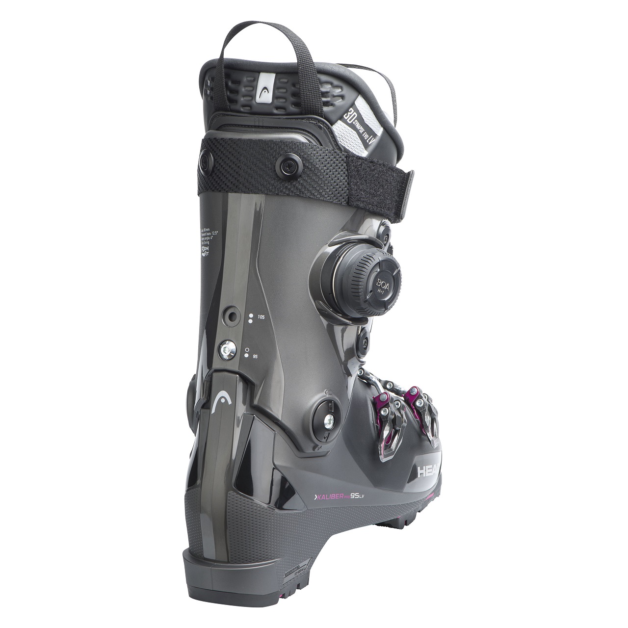 Горнолыжные ботинки Head KALIBER PRO 95 W LV GW BOA аnthracite/fucsia - 25.5 см (Eur. 39,5 - 40)