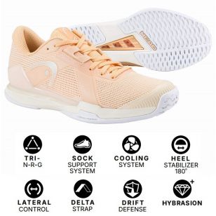 Теннисная обувь Head SPRINT PRO 4.0 Women APVA - 23 см (Eur. 36.5)