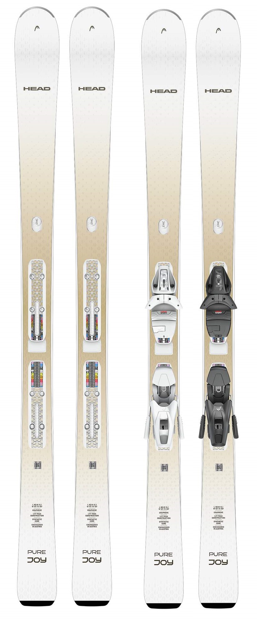 Горные лыжи Head E-PURE Joy R SLR Pro R wh/gd - 143 см