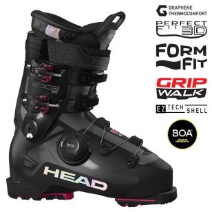 Горнолыжные ботинки Head EDGE 95 W HV GW BOA black/fuchsia - 23.5 см (Eur. 36,5-37)