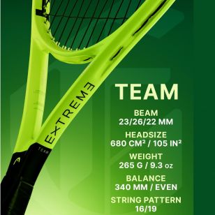 Ракетка теннисная Head EXTREME TEAM 2026 (ручка S2)