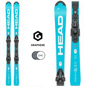 Горные лыжи Head WCR e-SL Rebel FIS SW RP WCR T bl/wh - 156 см