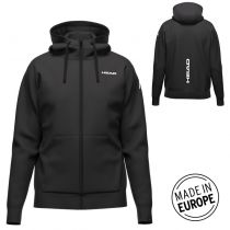 HEAD Hoodie FZ Unisex BK - XXL