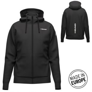 HEAD Hoodie FZ Unisex BK - XS