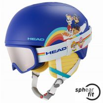 Шлем + Маска Head YUKI SET PAW blue - XXS (47-51)