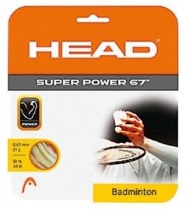 Струны бадминтонные HEAD Super power 67 Reel - 10 м
