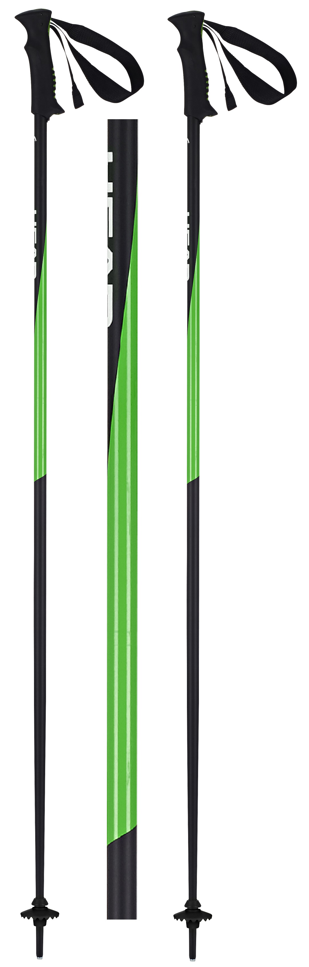 Палки лыжные HEAD Pro (black neon green) - 120 см