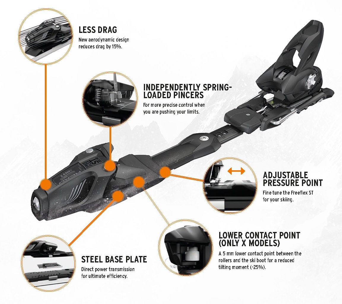Крепления горнолыжные Freeflex ST 16 X RD Brake 85 [A]