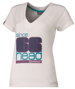 Head 1966 V-Neck Shirt Women WH - 36/38 (S)