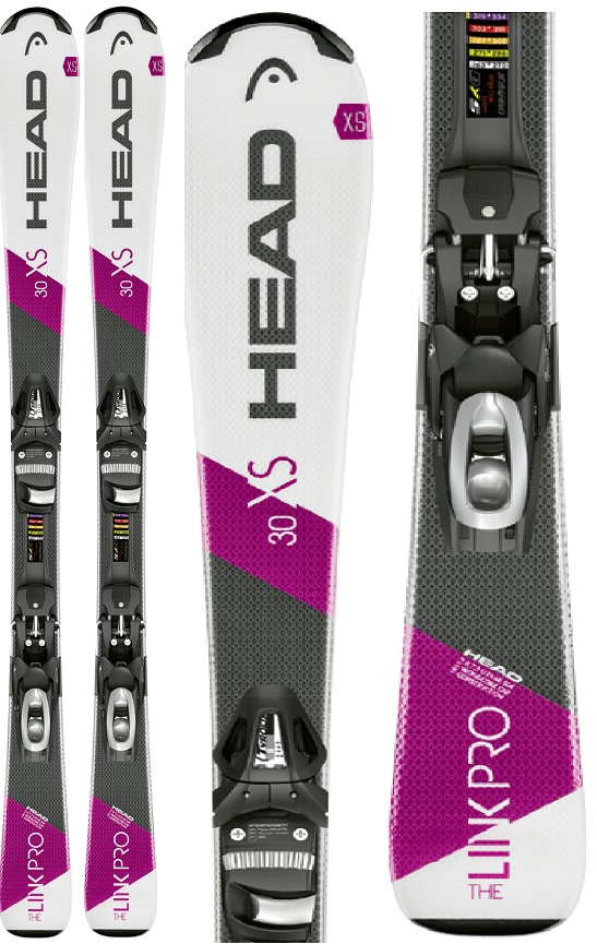 Горные лыжи HEAD The Link Pro R (bk) + Крепление SX 10 R - 130 см