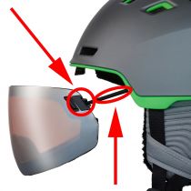 Комплект для фиксации линзы шлема HEAD Radar/Rachel - XS/S