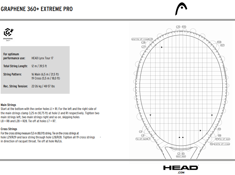  Ракетка теннисная Head Graphene 360+ EXTREME PRO (S3)