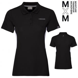 Head CLUB Tech Polo Shirt Girls BK - 128